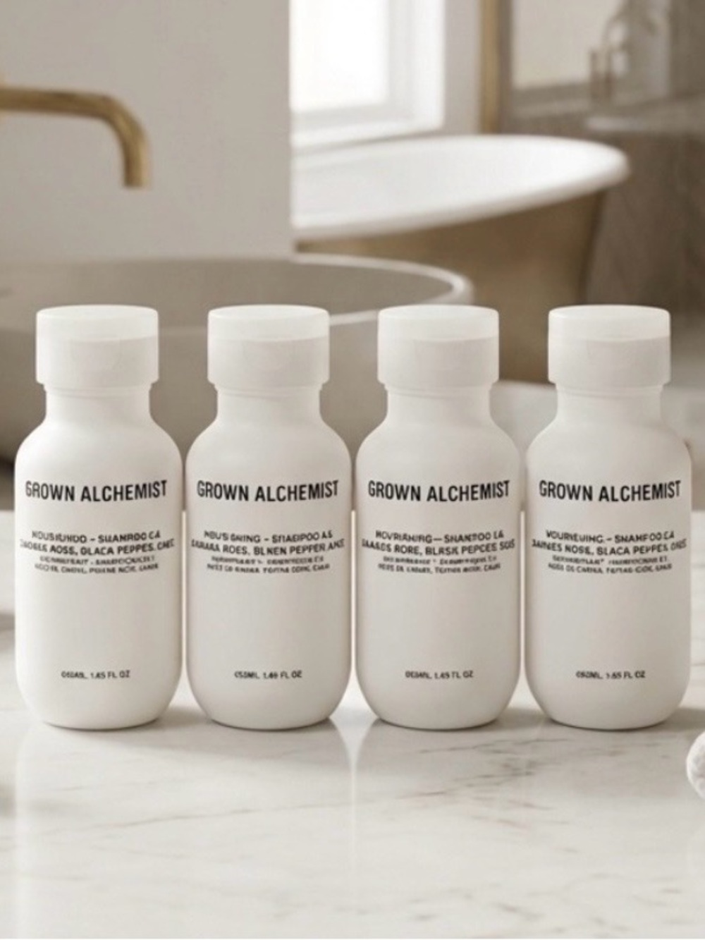 Grown Alchemist White Skincare Cleanser & Exfoliant Bottle Set